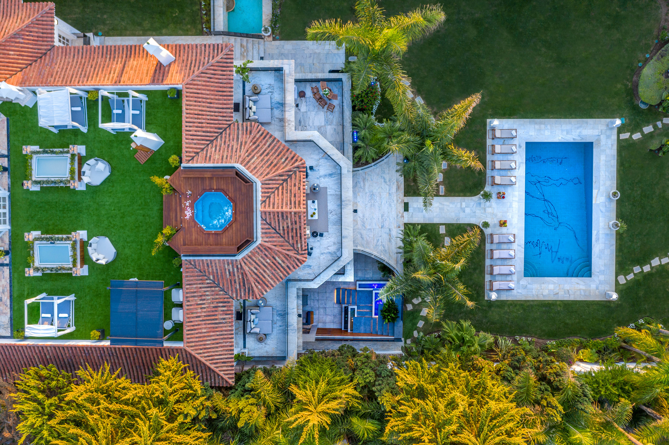 Arial view Villa El Martinete